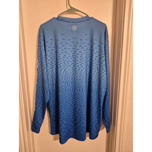 Magellan Outdoors Fish Gear Long Sleeve Cooling Shirt-Boyfriend Fit-Size XXL - Picture 2 of 9